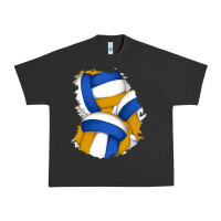 Pigment Black volleyball patch Urban Heavy Tee - AdoDesignShop