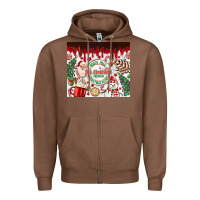 Chestnut christmas hot chocolate Zipper Hoodie - MaliasSmallBusiness