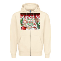 Sandshell christmas hot chocolate Zipper Hoodie - MaliasSmallBusiness