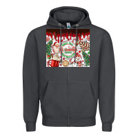 Smoke christmas hot chocolate Zipper Hoodie - MaliasSmallBusiness