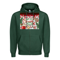 Sports Green christmas hot chocolate Zipper Hoodie - MaliasSmallBusiness