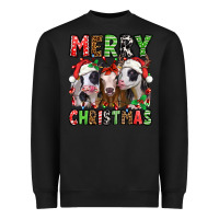 Black merry christmas heifers Heavyweight Sweatshirt - Jasminsmagicworld