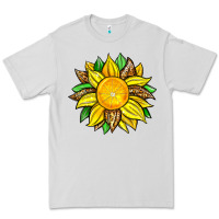 Dove Grey lemon sunflower Premium Tee - Zillion Design Studio