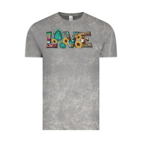 Cloud Rock western gemstone sunflowers serape leopard turquoise love Vintage Tee - Artiststas