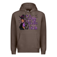 Coffee In a World Full of Princesses Be a Witch Premium Hoodie - texasbilliewilder