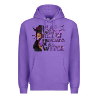 Purple In a World Full of Princesses Be a Witch Premium Hoodie - texasbilliewilder