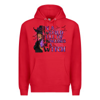 Red In a World Full of Princesses Be a Witch Premium Hoodie - texasbilliewilder
