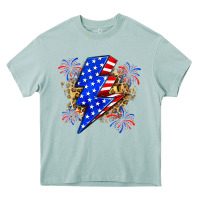 Arona American lightning bolt Heavy Core Tee - Zillion Design Studio