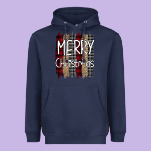 Merry Christmas Leopard Print Heavyweight Hoodie Designed By Bettercallsaul