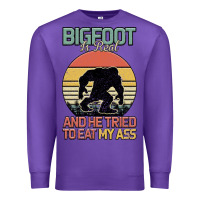 Purple Bigfoot is real and he tried to eat my ass Premium Sweatshirt - Bettercallsaul