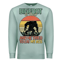 Seafoam Bigfoot is real and he tried to eat my ass Premium Sweatshirt - Bettercallsaul