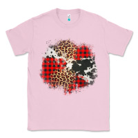 Bubblegum Pink leopard cowhide Christmas plaid patches Classic Tee - Jasminsmagicworld