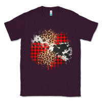 Plum leopard cowhide Christmas plaid patches Classic Tee - Jasminsmagicworld