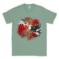 Sage leopard cowhide Christmas plaid patches Classic Tee - Jasminsmagicworld