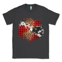 Smoke leopard cowhide Christmas plaid patches Classic Tee - Jasminsmagicworld
