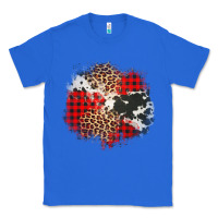 True Royal leopard cowhide Christmas plaid patches Classic Tee - Jasminsmagicworld