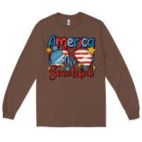 Chestnut america the beautiful Long Sleeve Tee - MaliasSmallBusiness