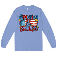 Colony Blue america the beautiful Long Sleeve Tee - MaliasSmallBusiness