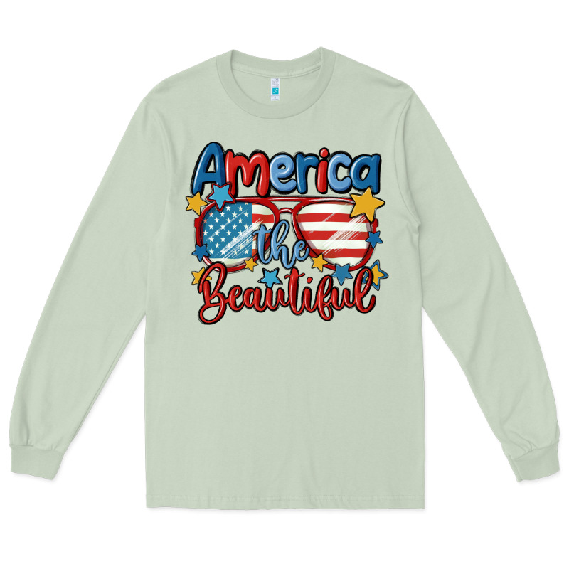 America The Beautiful Long Sleeve Tee by MaliasSmallBusiness | Teevron