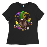 Black mardi gras baby cow Ladies Tee - RanaPortraitStore