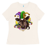 Bone mardi gras baby cow Ladies Tee - RanaPortraitStore