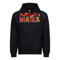 Black Valentine's Day Mama Mother's Day Urban Hoodie - HowdyJamesFarm