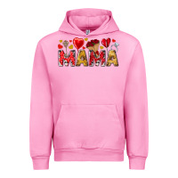 Fuchsia Pink Valentine's Day Mama Mother's Day Urban Hoodie - HowdyJamesFarm
