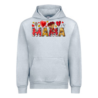 Heather Grey Valentine's Day Mama Mother's Day Urban Hoodie - HowdyJamesFarm
