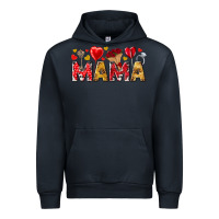Navy Valentine's Day Mama Mother's Day Urban Hoodie - HowdyJamesFarm