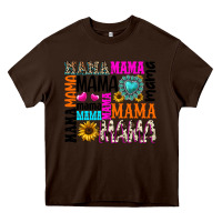 Chocolate Brown mama gemstone sunflower Heavy Core Tee - texasbilliewilder