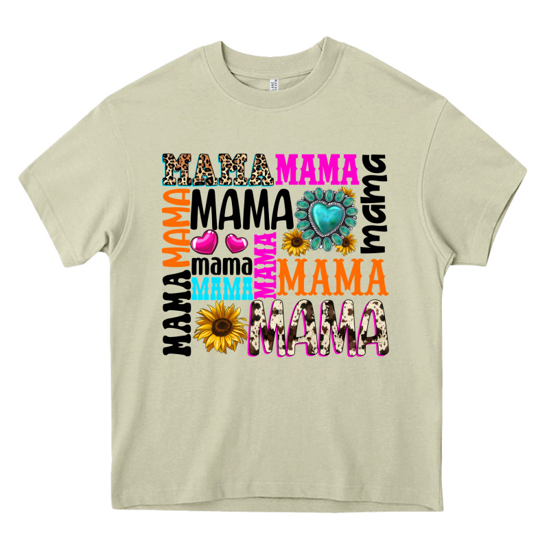 Mama Gemstone Sunflower Heavy Core Tee by texasbilliewilder | Teevron