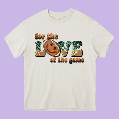 For The Love  Of The Game Heavy Core Tee Designed By Barkaloodesign