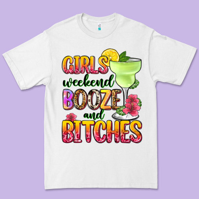 Girls Weekend Booze And Bitches Premium Tee Designed By Zillion Design Studio