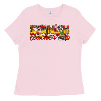 Bubblegum Pink spanish teacher Ladies Tee - texasbilliewilder