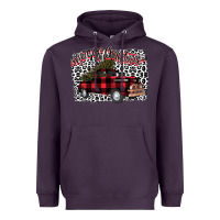 Plum Merry Christmas Truck Heavyweight Hoodie - Bettercallsaul