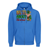 True Royal Nuts about Christmas Nutcracker Zipper Hoodie - NancyCooperArtShop