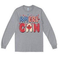 Heather Grey American Long Sleeve Tee - MaliasSmallBusiness