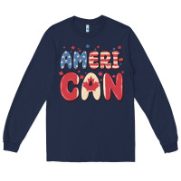 Navy American Long Sleeve Tee - MaliasSmallBusiness