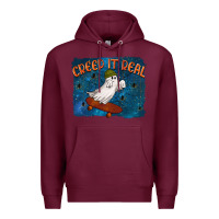 Burgundy Creep It Real Premium Hoodie - texasbilliewilder