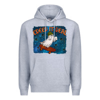 Heather Grey Creep It Real Premium Hoodie - texasbilliewilder