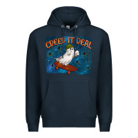 Navy Creep It Real Premium Hoodie - texasbilliewilder