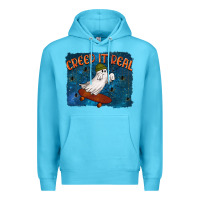 Ocean Blue Creep It Real Premium Hoodie - texasbilliewilder