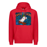 Red Creep It Real Premium Hoodie - texasbilliewilder