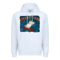 White Creep It Real Premium Hoodie - texasbilliewilder