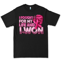 Black I Fought For My Life and I Won Breast Cancer Premium Tee - texasbilliewilder