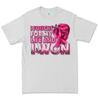 Dove Grey I Fought For My Life and I Won Breast Cancer Premium Tee - texasbilliewilder