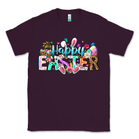 Plum Happy Easter Bunny Classic Tee - CowhideDigitalArt