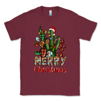 Burgundy merry christmas cactus western Classic Tee - BarkalooDesign