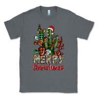 Charcoal Heather merry christmas cactus western Classic Tee - BarkalooDesign