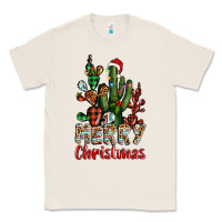 Natural merry christmas cactus western Classic Tee - BarkalooDesign
